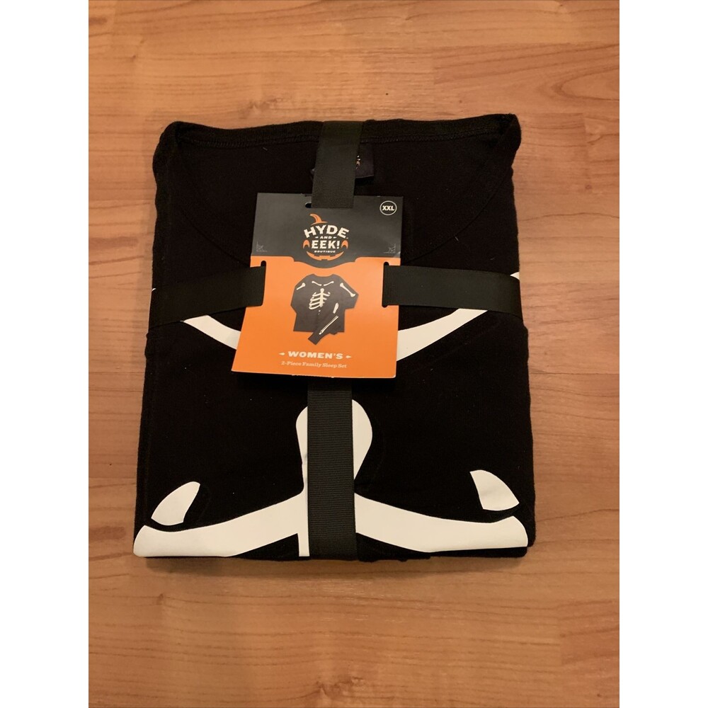 HYDE And EEK Women's 2-Piece Pajama Set Skeleton Bones Halloween Size 4X